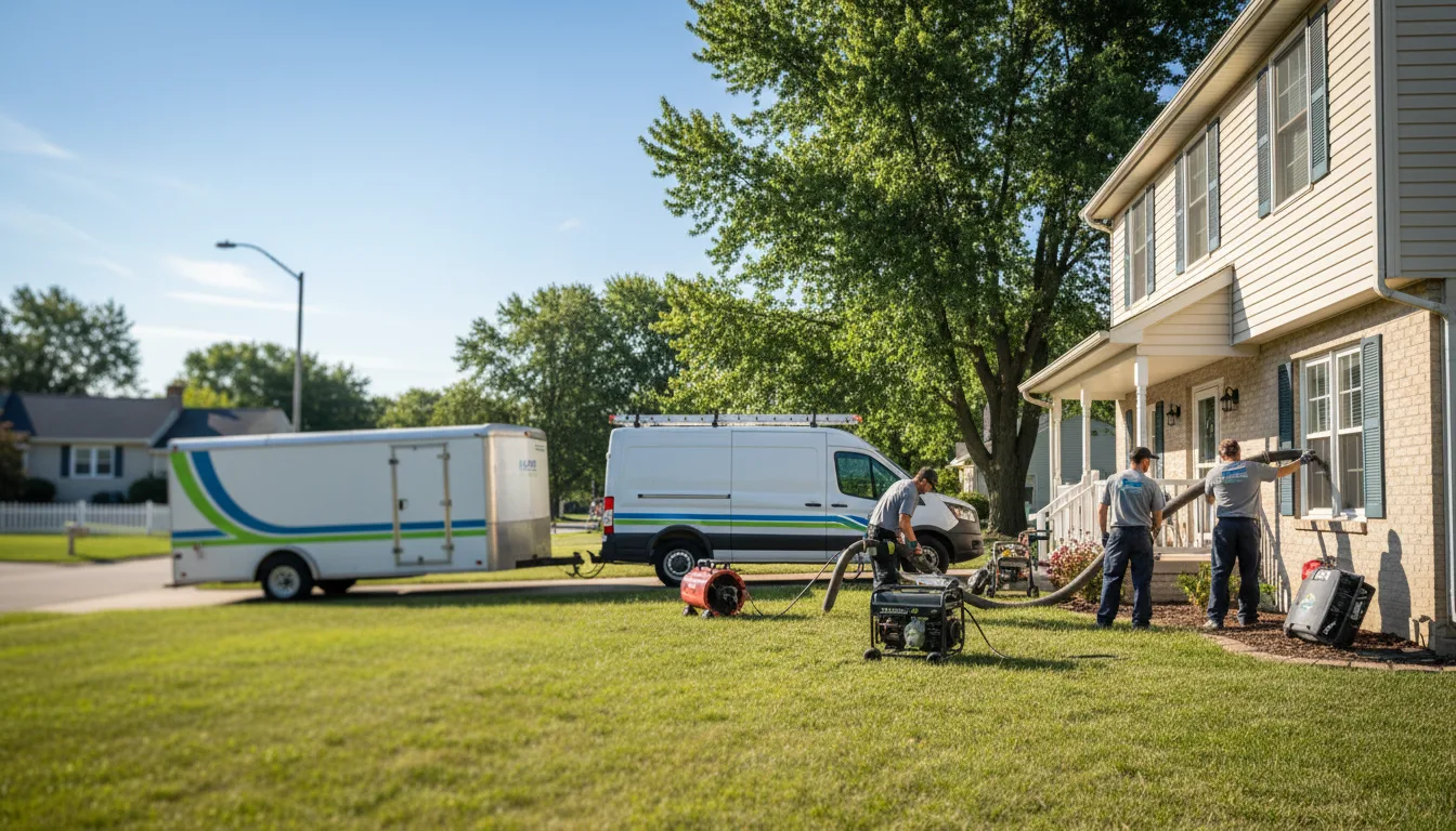 Flooded Basement Restoration And Cleanup With Repair in Grimes, IA near me